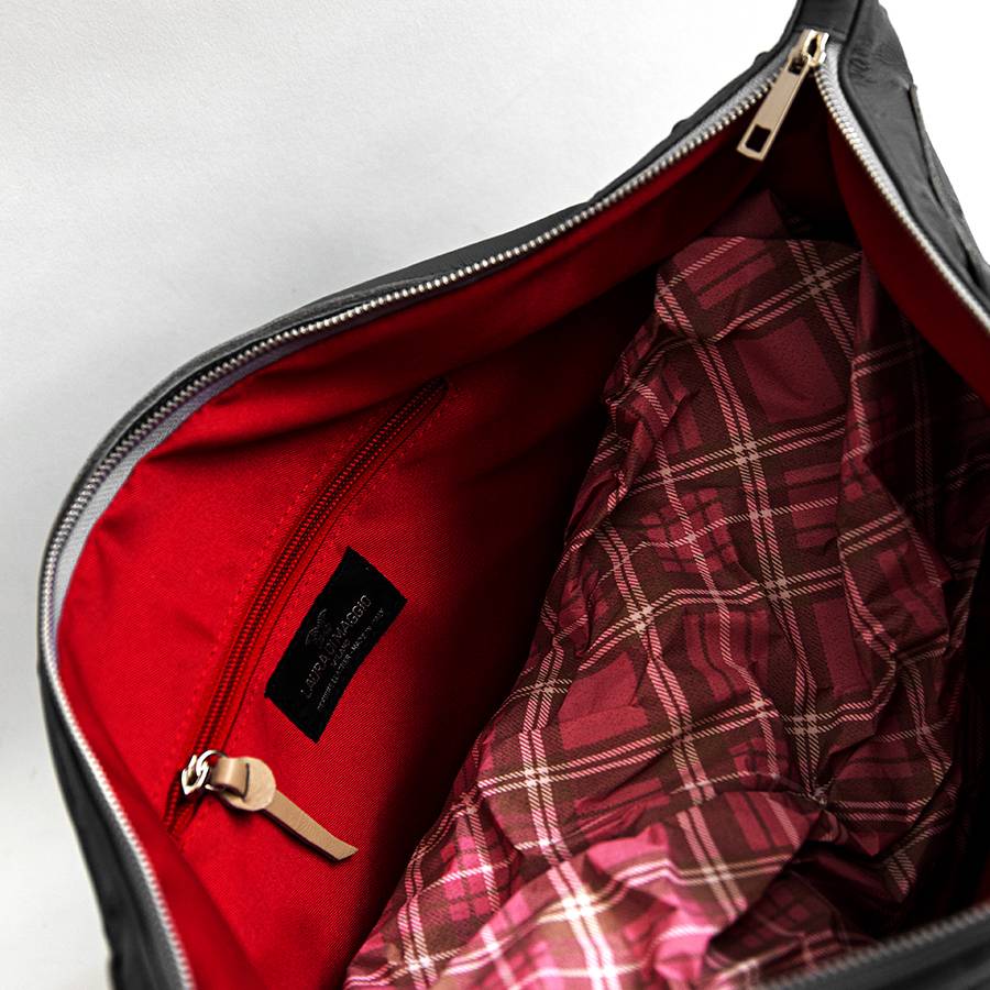 Laura Di Maggio BIKER – borsa in pelle soft stampa chiodo nero Soddisfazione Garantita