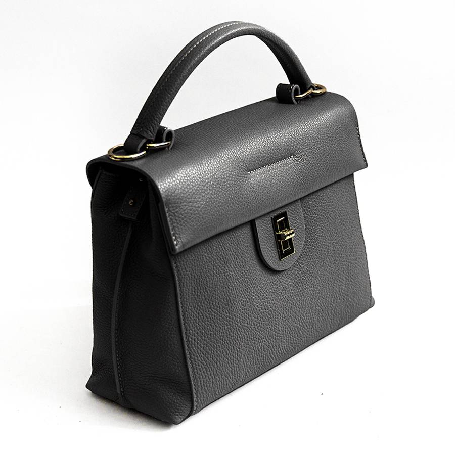 Laura Di Maggio ZELDA – borsa in pelle dollaro nera Shopping Online