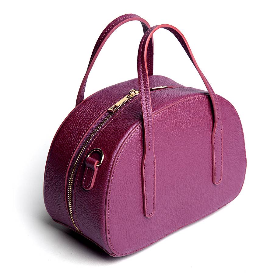 Laura Di Maggio LUNA – Bauletto in pelle dollaro vinaccia Online