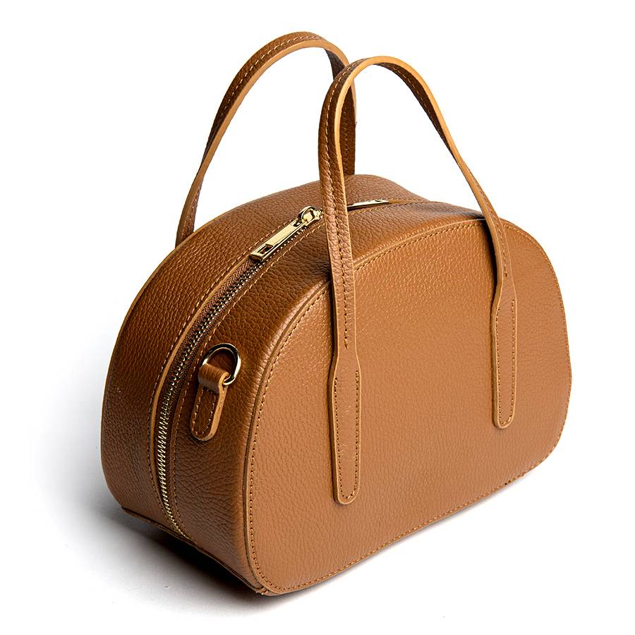 Laura Di Maggio LUNA – Bauletto in pelle dollaro cuoio Outlet