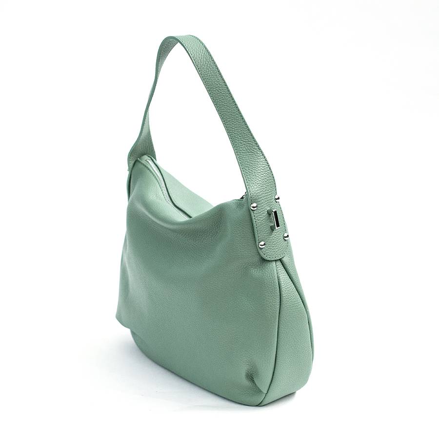 Laura Di Maggio NESSY – Sacca in pelle verde menta Vendita Calda