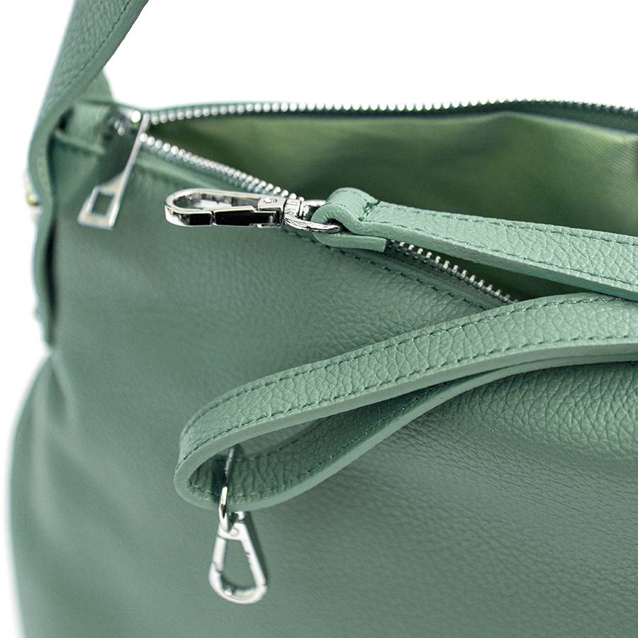 Laura Di Maggio NESSY – Sacca in pelle verde menta Vendita Calda