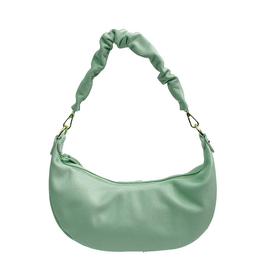 Laura Di Maggio SUSAN – Baguette in pelle verde menta Vendite Flash