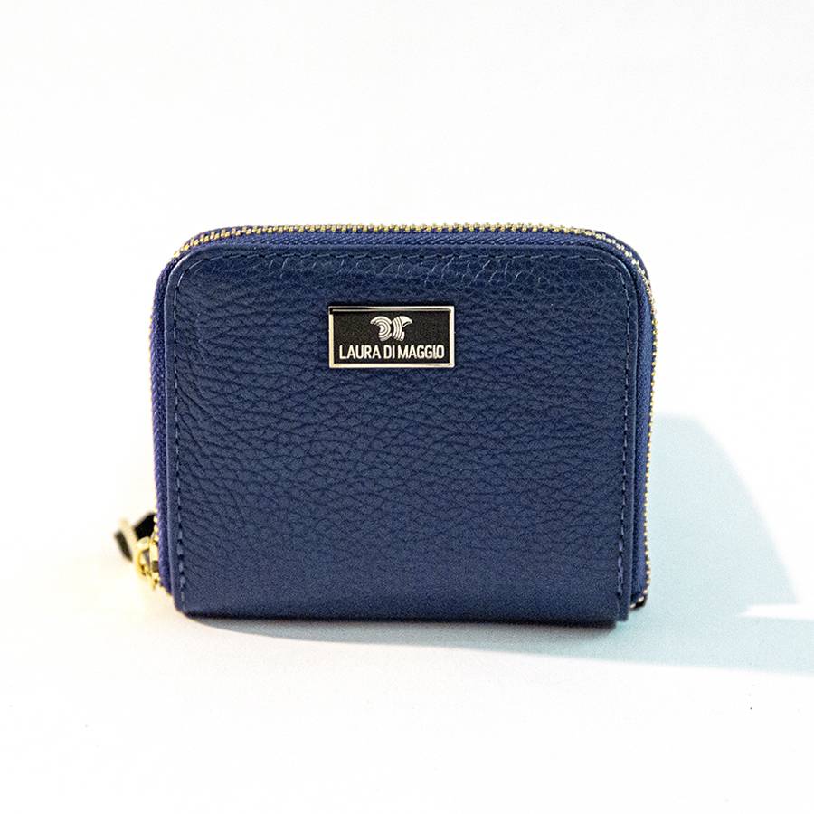 Laura Di Maggio PORTAFOGLIO Mini in pelle blu Acquista Ora
