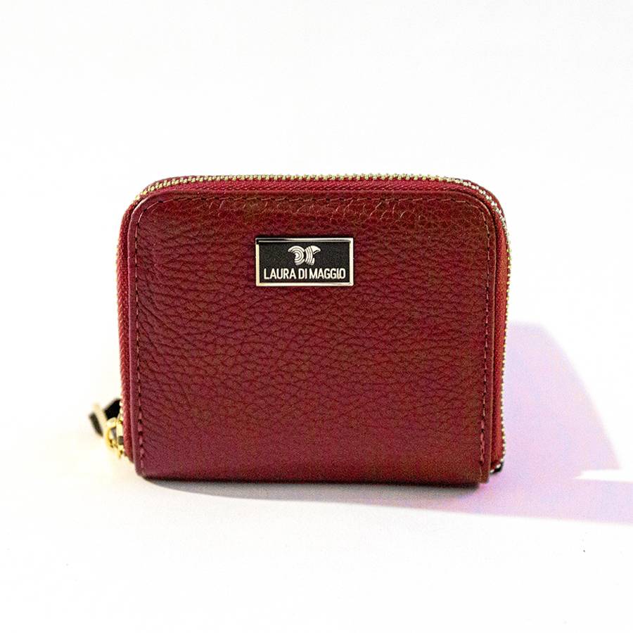 Laura Di Maggio PORTAFOGLIO Mini in pelle rosso Promozione Limitata