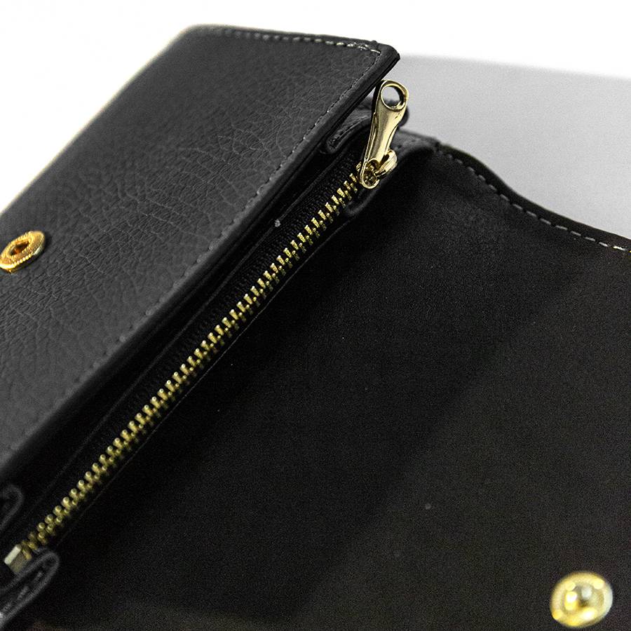 Laura Di Maggio PORTAFOGLIO SMALL in pelle dollaro nero Convenienza