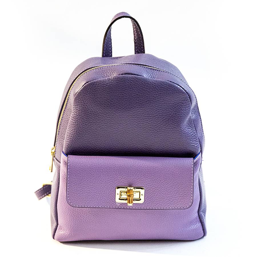 Laura Di Maggio NEMO – Zaino in pelle lilla & violetto Qualità Garantita