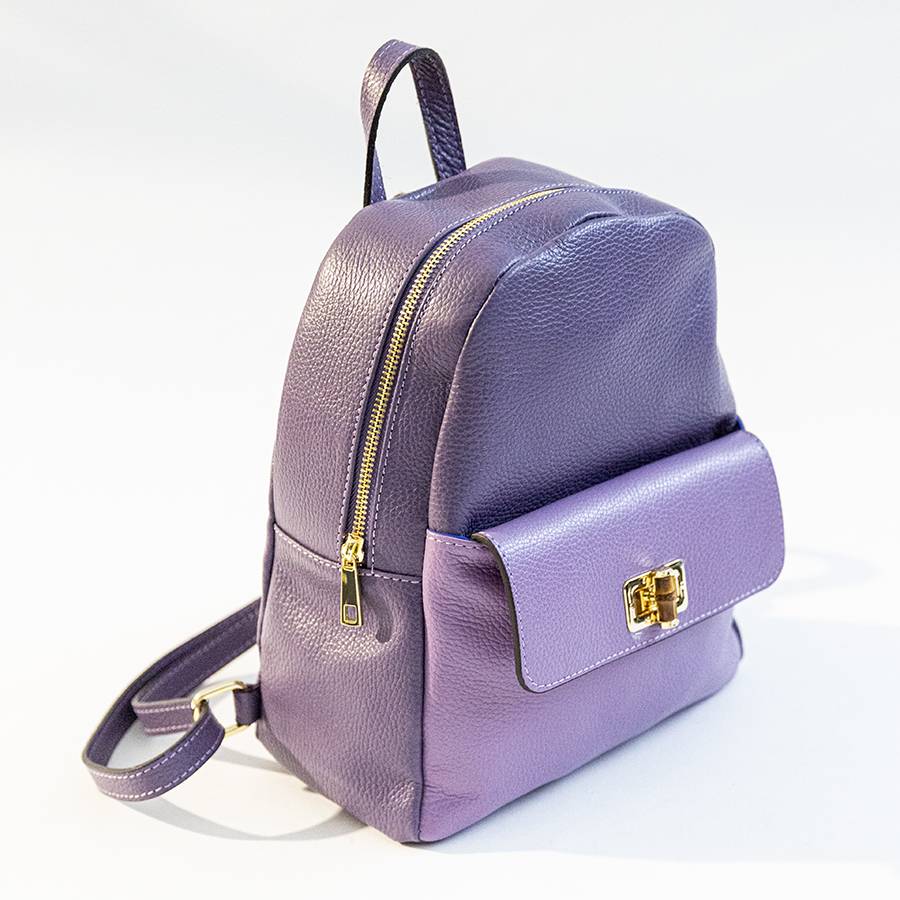 Laura Di Maggio NEMO – Zaino in pelle lilla & violetto Qualità Garantita