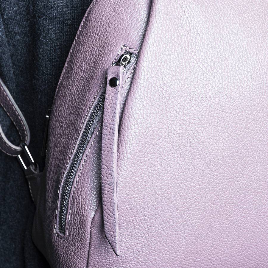 Laura Di Maggio ZIP – zainetto in pelle dollaro lilla Consegna Veloce