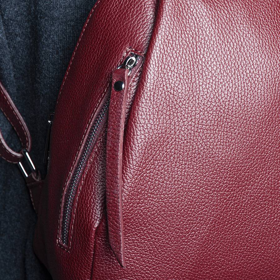 Laura Di Maggio ZIP – zainetto in pelle dollaro rubino Promozione Limitata