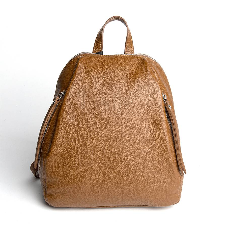 Laura Di Maggio ZIP – zainetto in pelle dollaro cuoio
