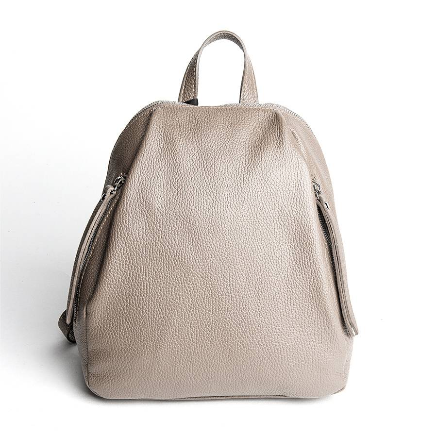 Laura Di Maggio ZIP – zainetto in pelle dollaro beige Shopping Online