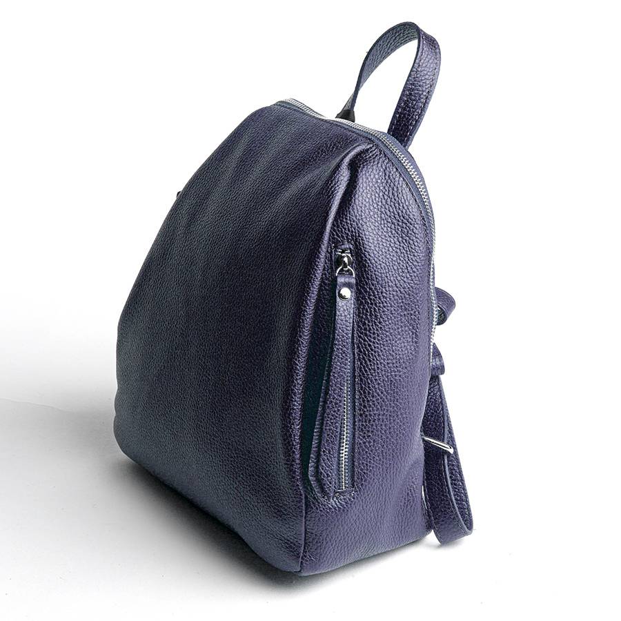 Laura Di Maggio ZIP – zainetto in pelle dollaro blu notte Prezzo Ridotto
