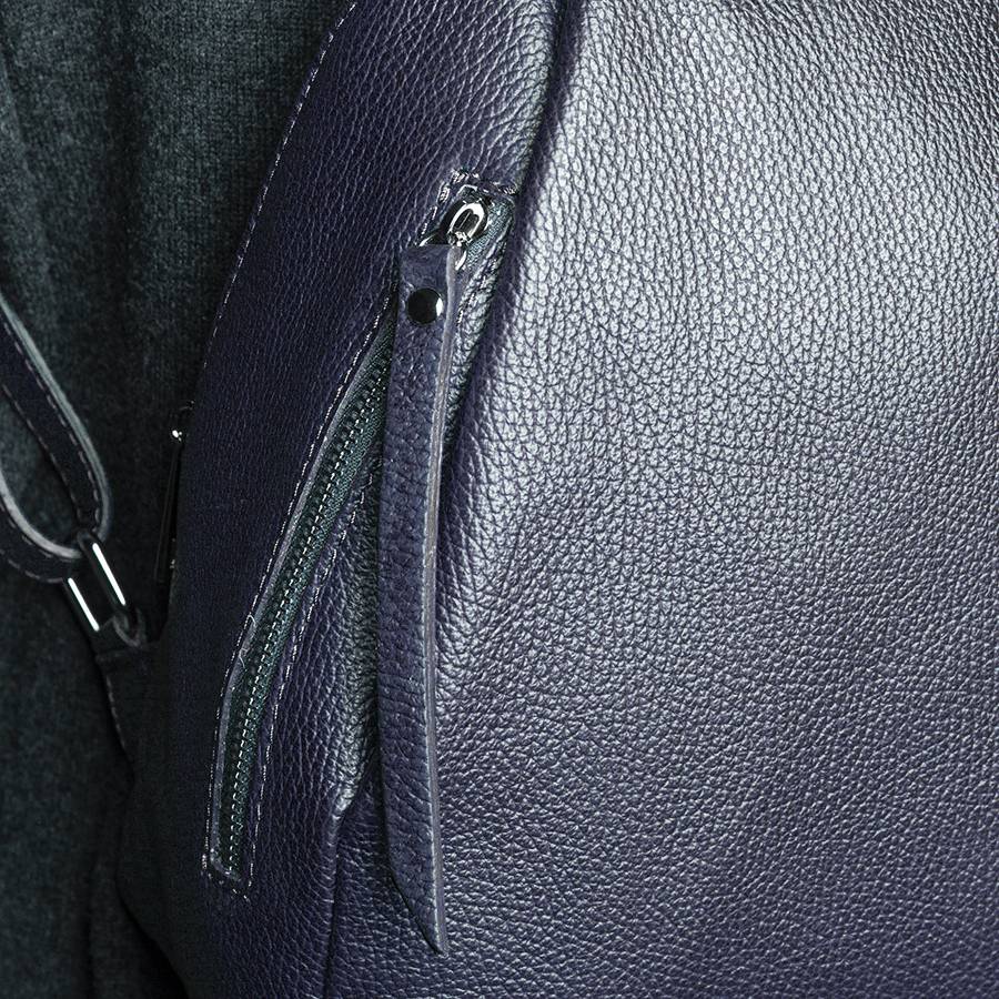 Laura Di Maggio ZIP – zainetto in pelle dollaro blu notte Prezzo Ridotto