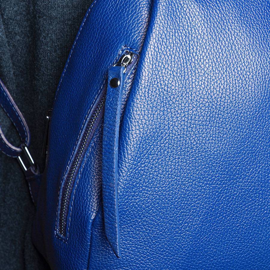 Laura Di Maggio ZIP – zainetto in pelle dollaro blu elettrico Presa