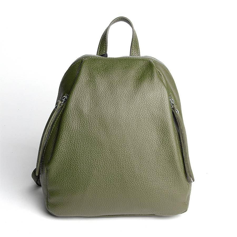 Laura Di Maggio ZIP – zainetto in pelle dollaro oliva Sconto