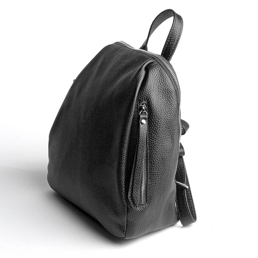 Laura Di Maggio ZIP – zainetto in pelle dollaro nero Offerta