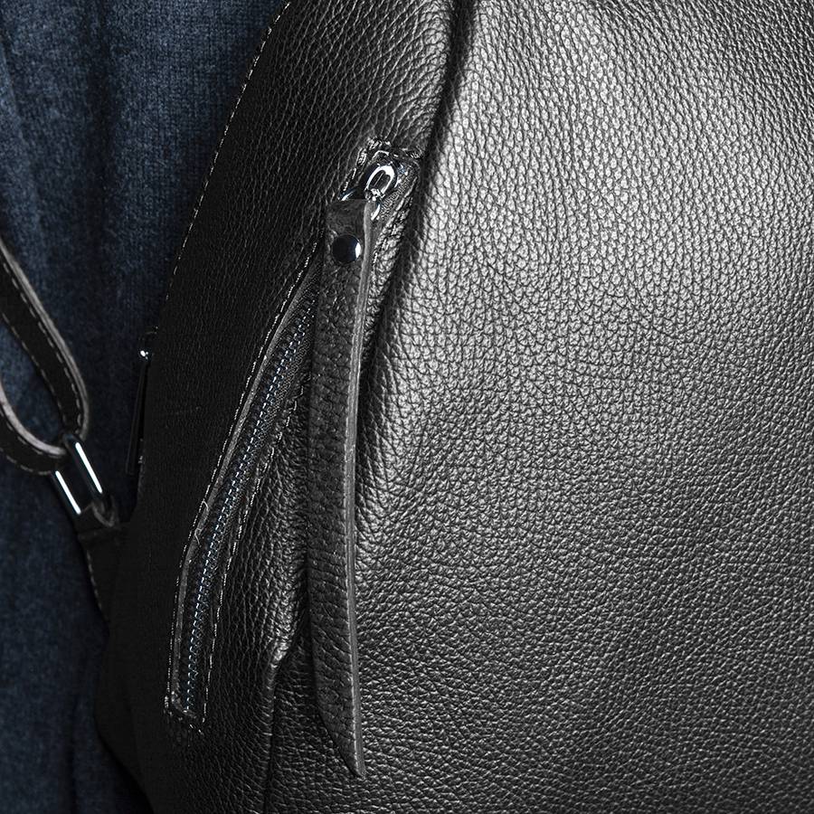 Laura Di Maggio ZIP – zainetto in pelle dollaro nero Offerta