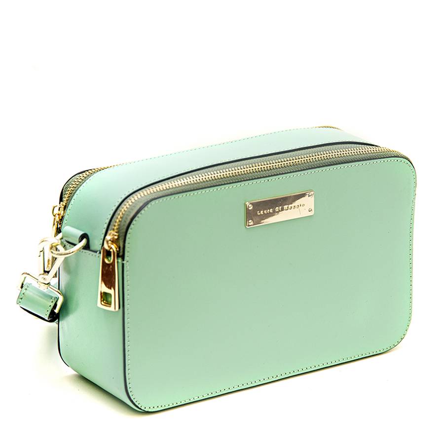 Laura Di Maggio ANDY – Borsa saponetta in pelle turchese Shopping online