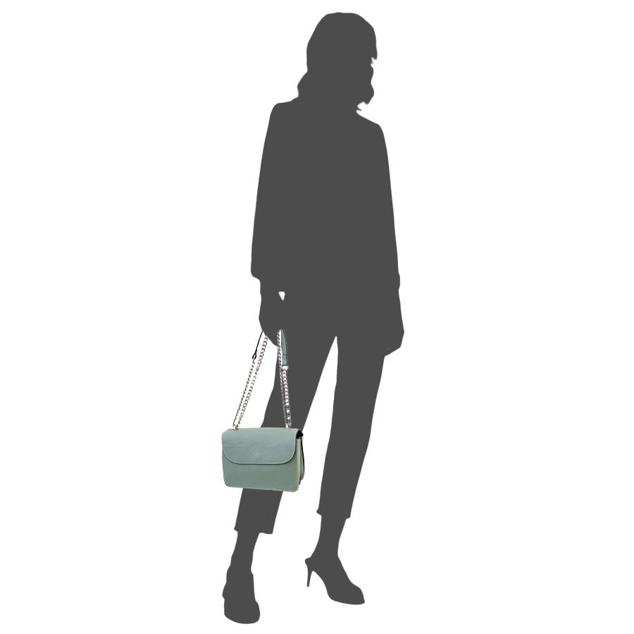 Laura Di Maggio TITTI – Postina a spalla in pelle dollaro menta Offerta esclusiva