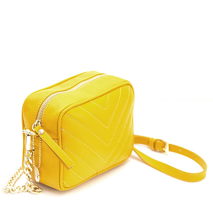 Laura Di Maggio COCCA – Borsa da Sera in Pelle Soft Trapuntato – Senape Black Friday