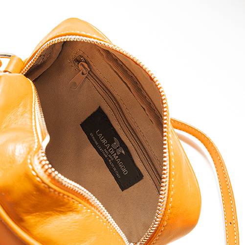 Laura Di Maggio COCCA – Borsa da Sera in Pelle Soft Trapuntato – Arancione Cyber Monday
