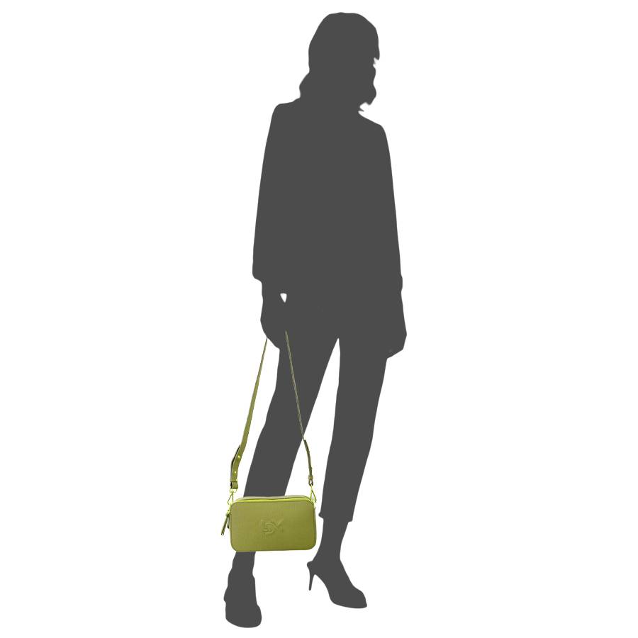 Laura Di Maggio LOIS – Saponetta in pelle dollaro stampata lime Offerta Pasqua