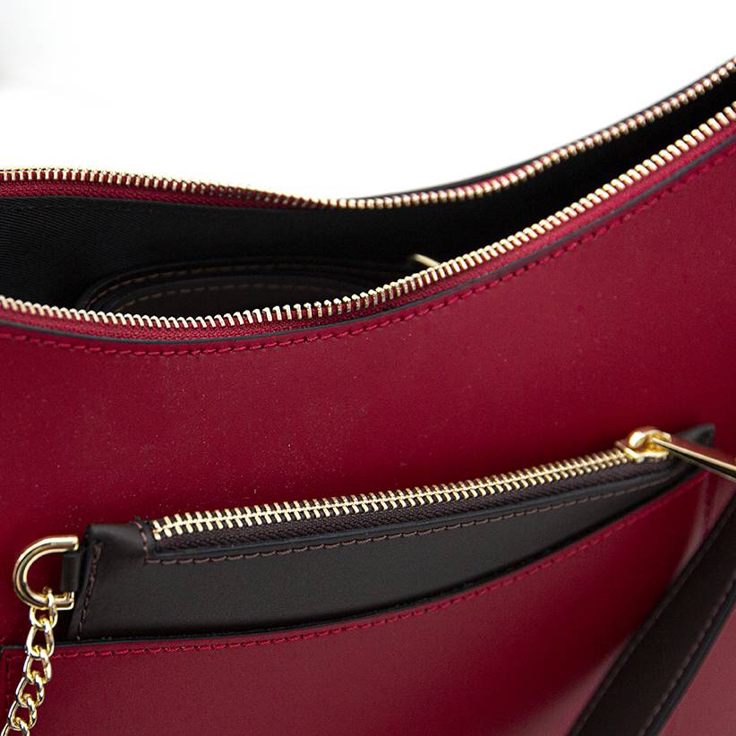 Laura Di Maggio LENA – Borsa a spalla in pelle elegant rubino Offerta Giorno del Papà