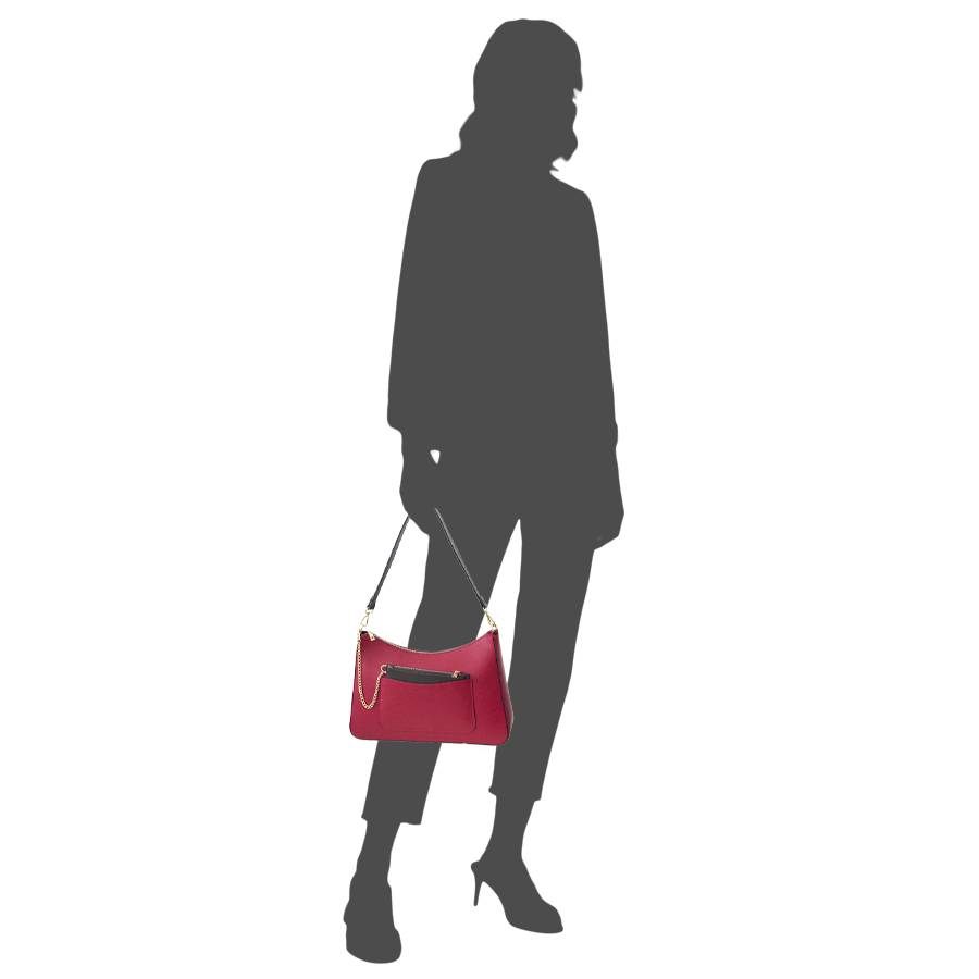 Laura Di Maggio LENA – Borsa a spalla in pelle elegant rubino Offerta Giorno del Papà