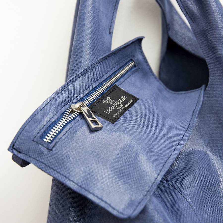 Laura Di Maggio LE SAC – sacca in pelle glitter blu Offerte speciali