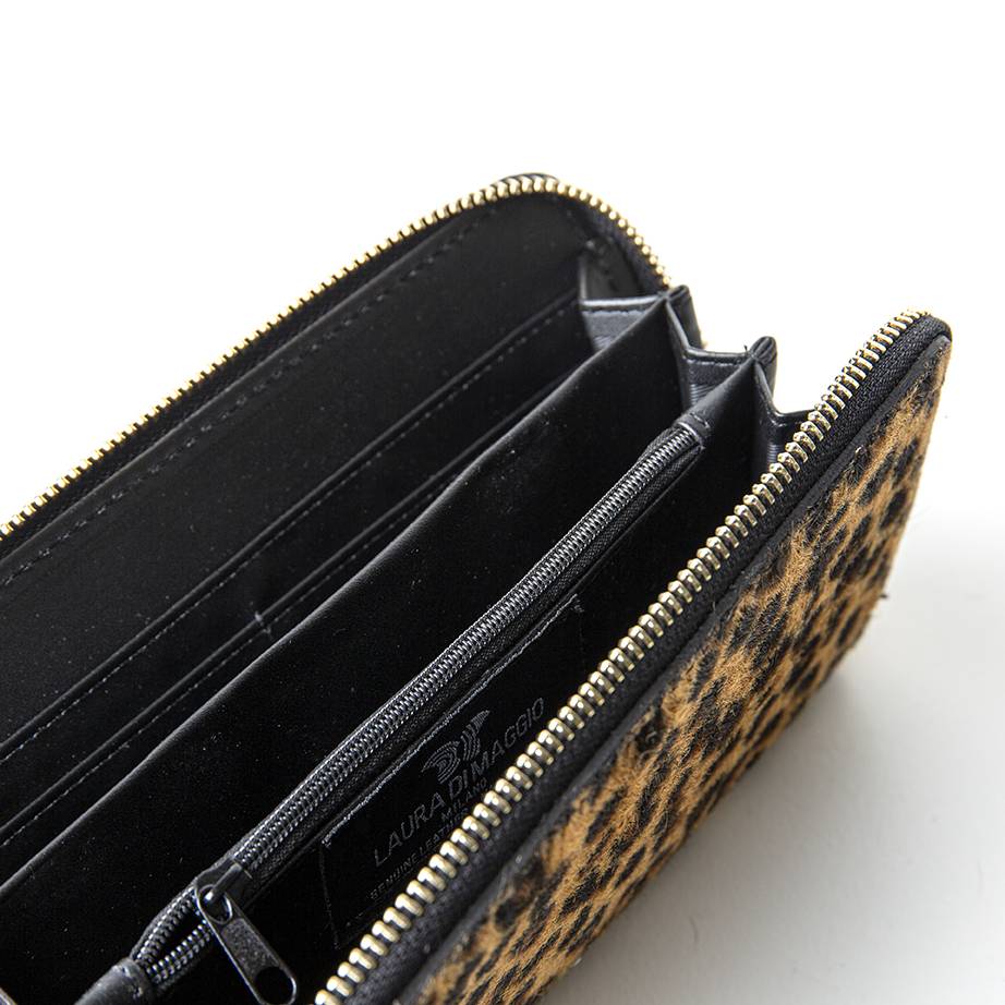 Laura Di Maggio Leopard – portafoglio in cavallino stampato Ultimi tre giorni