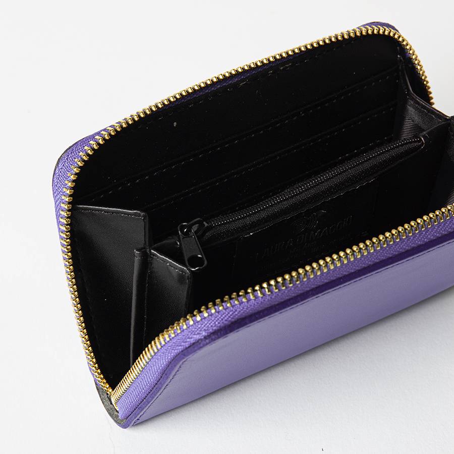 Laura Di Maggio ELEGANT MINI – portafoglio in pelle elegant viola Enormi sconti