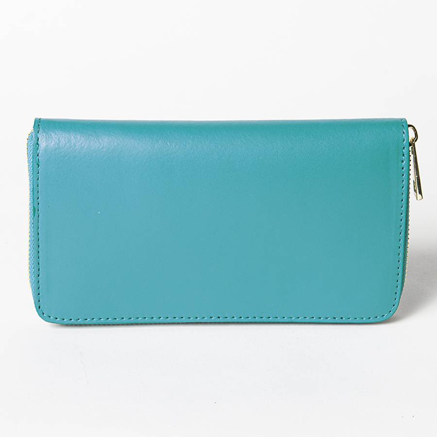 Laura Di Maggio ELEGANT – portafoglio in pelle elegant turchese In vendita