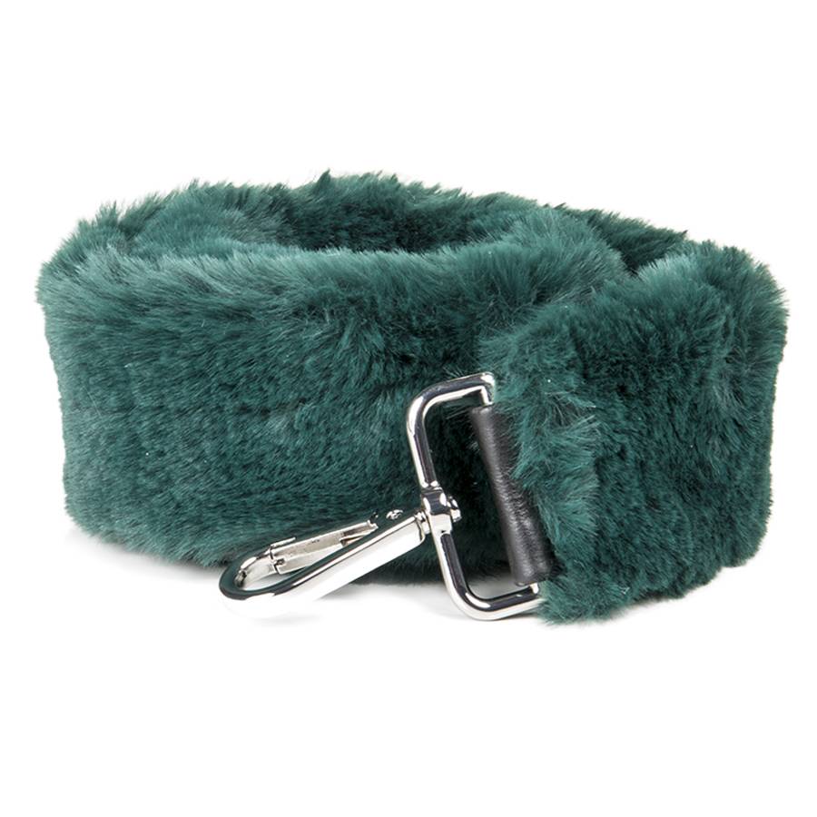 Laura Di Maggio FUR – Tracolla in ecopelliccia e pelle verde Duty-free