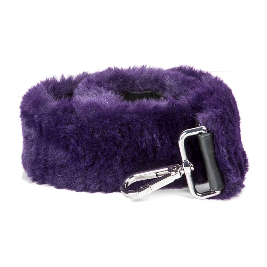 Laura Di Maggio FUR – Tracolla in ecopelliccia e pelle viola 50% di sconto per tempo limitato