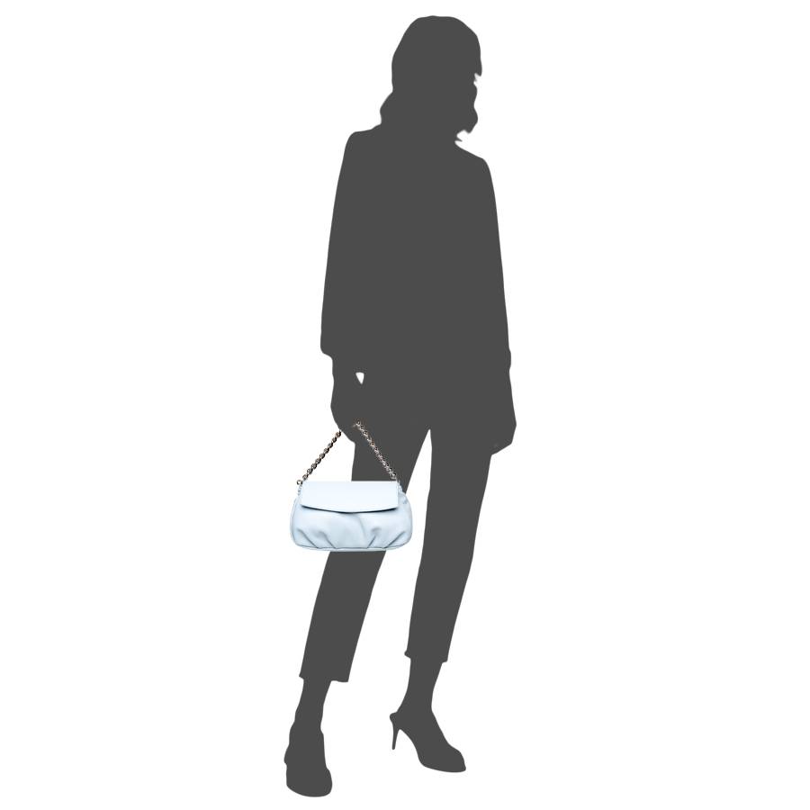 Laura Di Maggio BONBON – Borsa da sera in pelle soft azzurra Acquista Ora