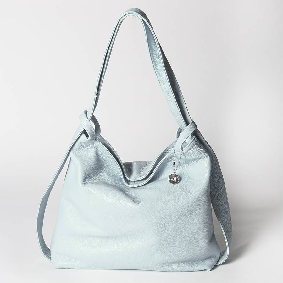 Laura Di Maggio VENICE – Zaino/borsa in pelle dollaro azzurro Negozio