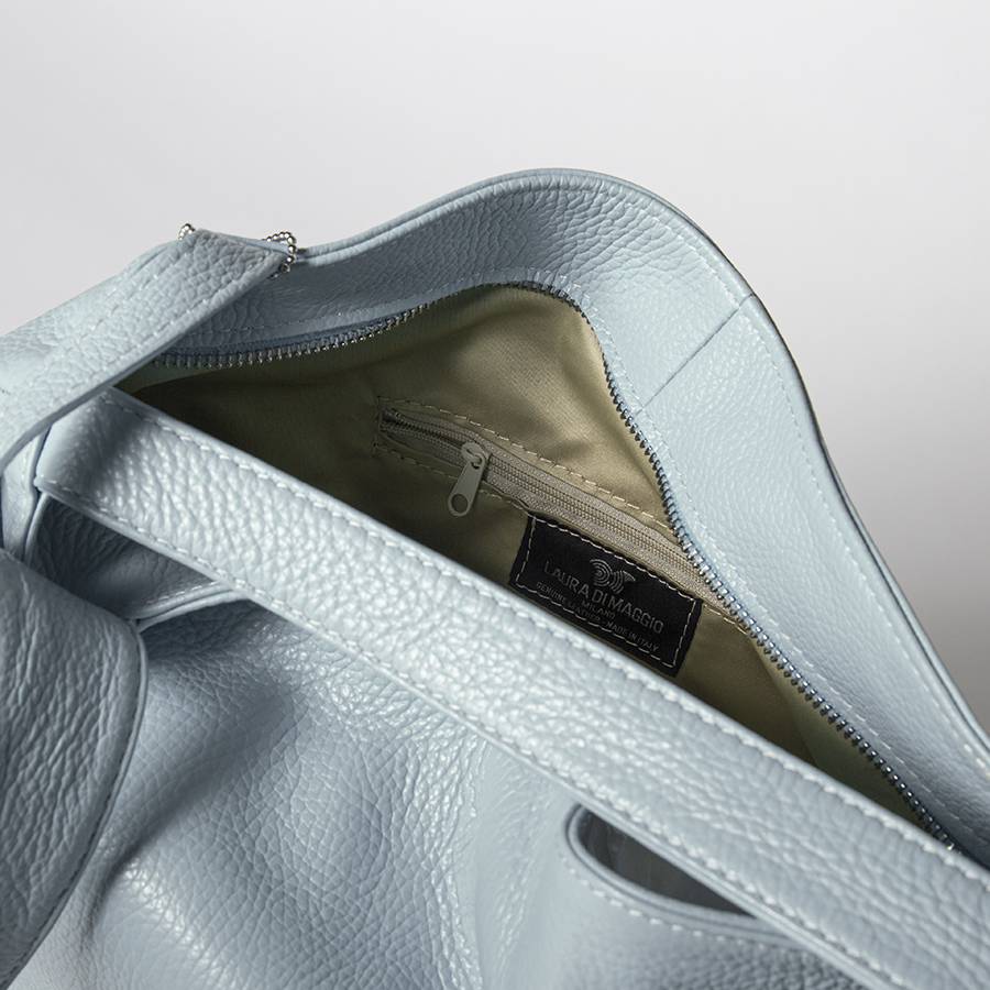 Laura Di Maggio VENICE – Zaino/borsa in pelle dollaro azzurro Negozio