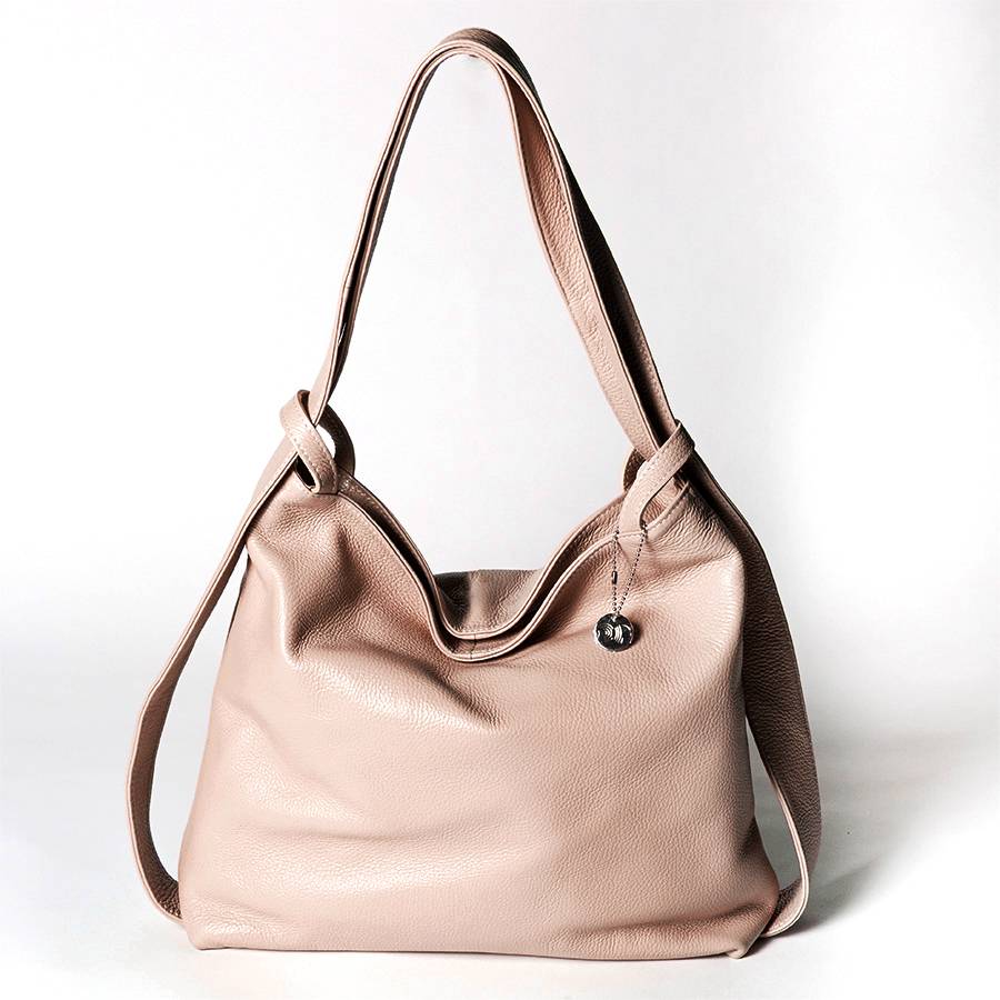 Laura Di Maggio VENICE – Zaino/borsa in pelle dollaro rosa In Saldo