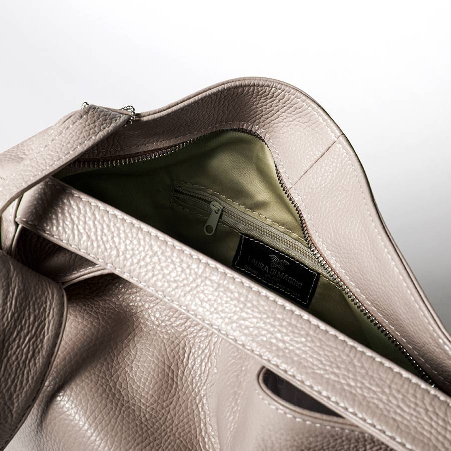 Laura Di Maggio VENICE – Zaino/borsa in pelle dollaro rosa In Saldo