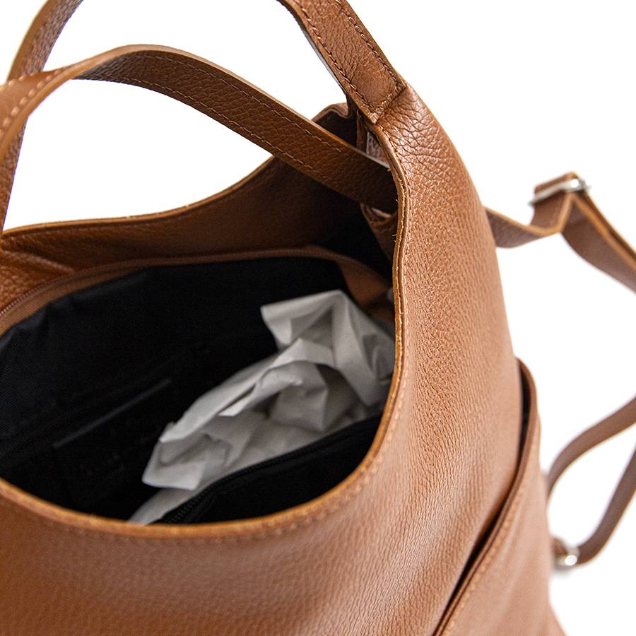 Laura Di Maggio MADRID – Zaino/borsa in pelle cuoio Prezzo di fabbrica