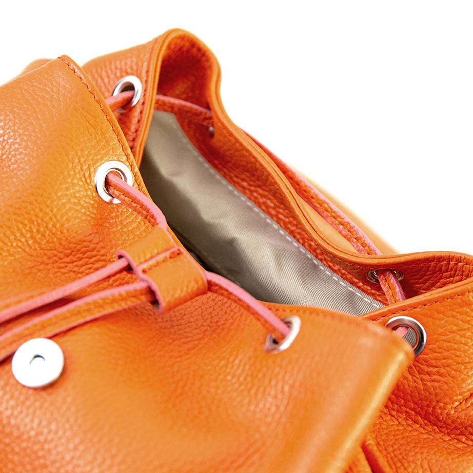 Laura Di Maggio LEIDA – Zaino in pelle dollaro arancio Comprare a buon mercato