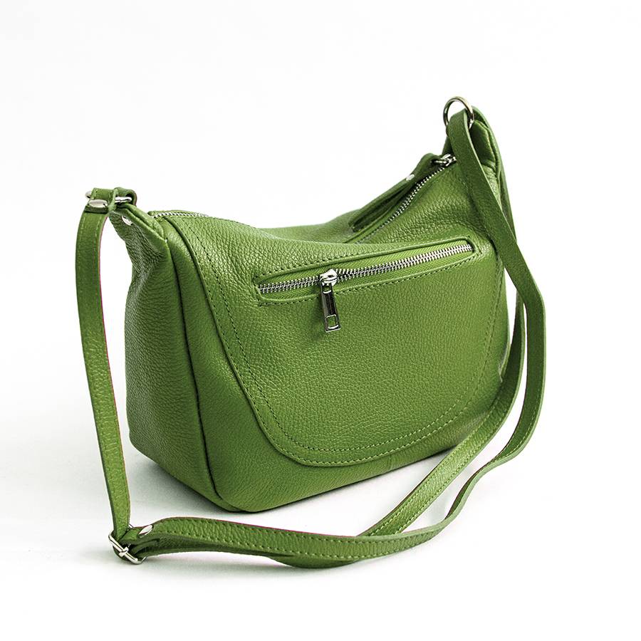 Laura Di Maggio FABIA – Sacca a tracolla in pelle verde Fornitura limitata