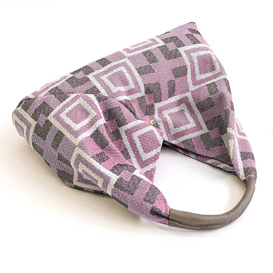 Laura Di Maggio FANTASY MAXI – Sacca in tessuto stampato rosa Offerta natalizia