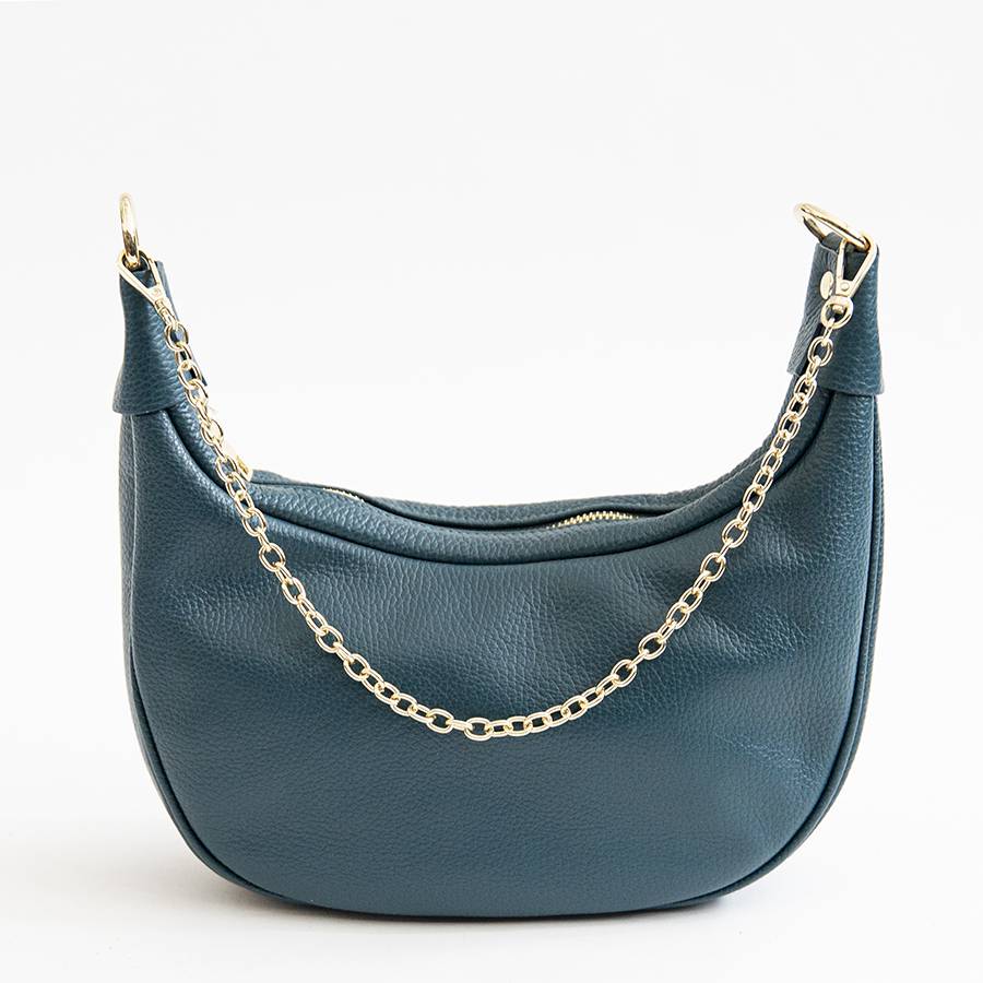 Laura Di Maggio MOON – Borsa a spalla in pelle petrolio Lightning offer