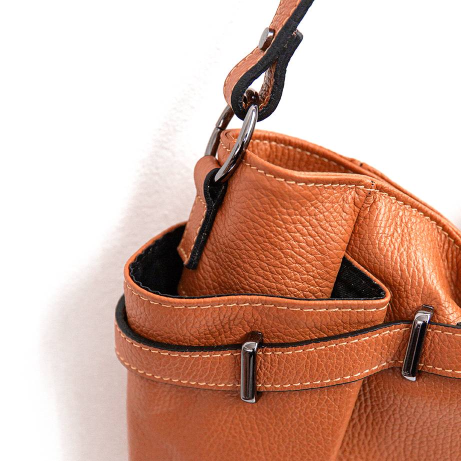 Laura Di Maggio ELYN – Borsa in pelle dollaro arancio Latest stili