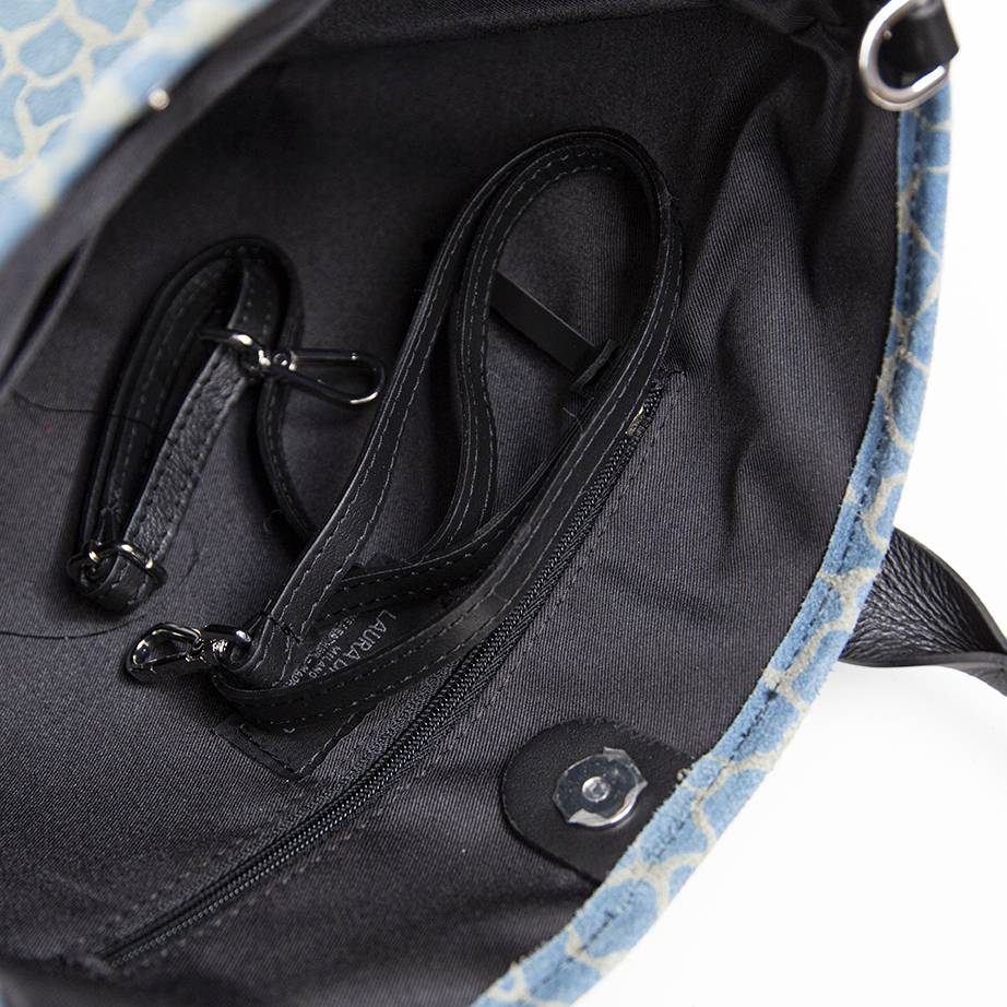 Laura Di Maggio JENNY – Borsa in camoscio stampa giraffa avio Fino al 65% di sconto