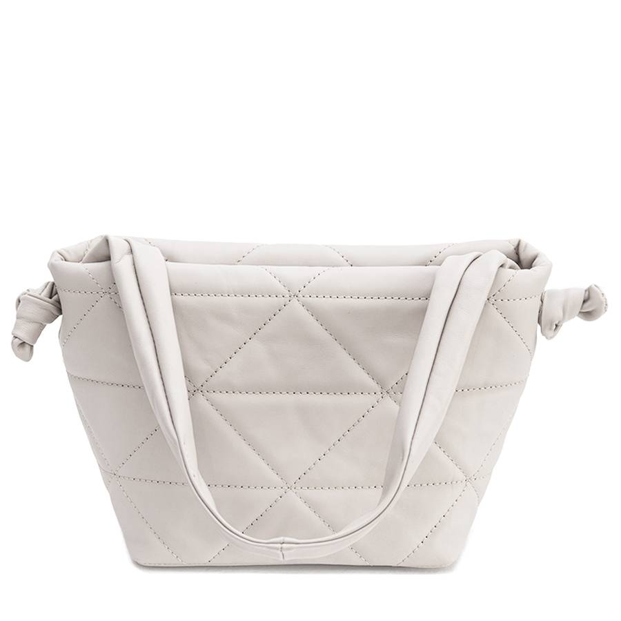 Laura Di Maggio RITA – borsa in pelle soft trapuntato latte Offerta speciale della fabbrica