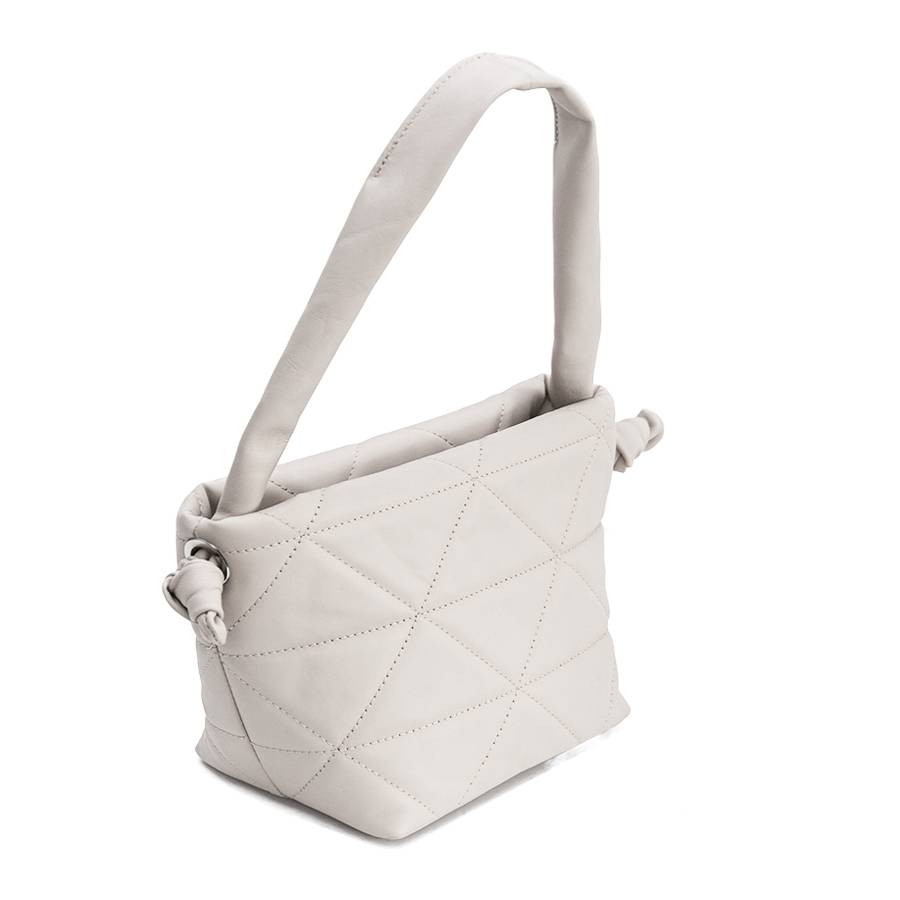 Laura Di Maggio RITA – borsa in pelle soft trapuntato latte Offerta speciale della fabbrica