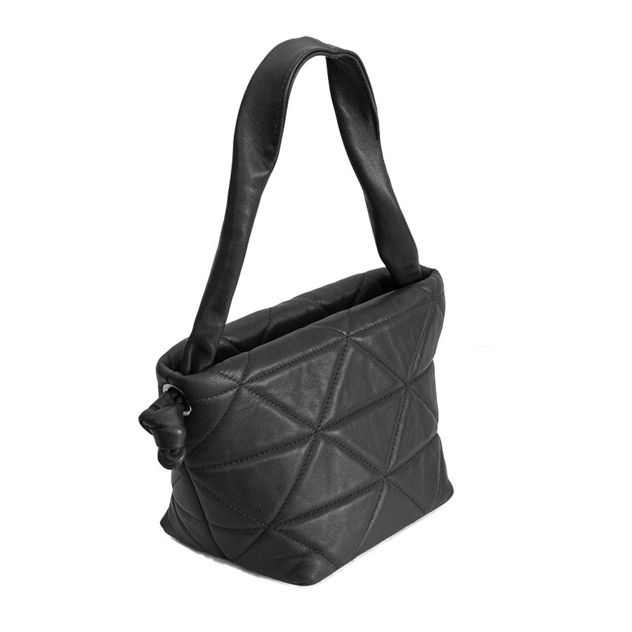 Laura Di Maggio RITA – borsa in pelle soft trapuntato nero Fino al 55% di sconto